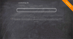 Desktop Screenshot of cosimshop.de