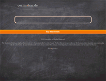 Tablet Screenshot of cosimshop.de
